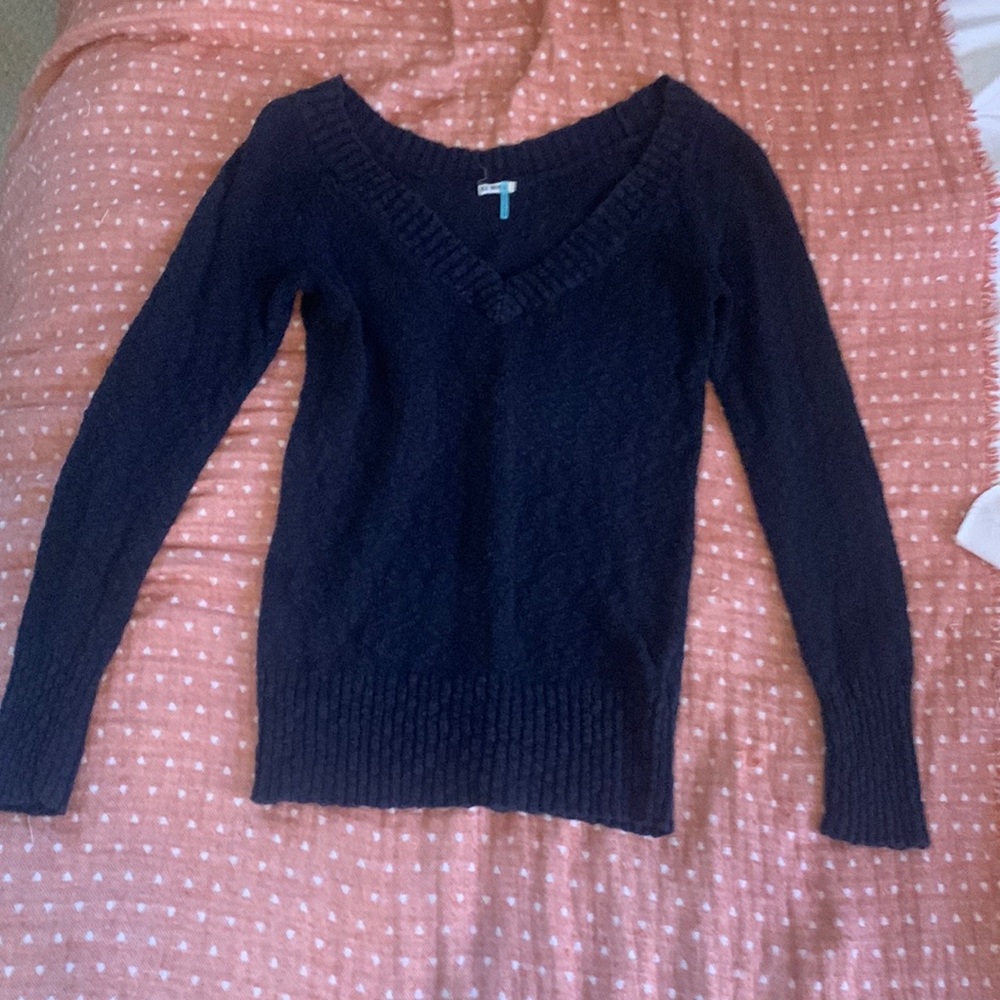 Old Navy - Navy Blue V Neck Sweater